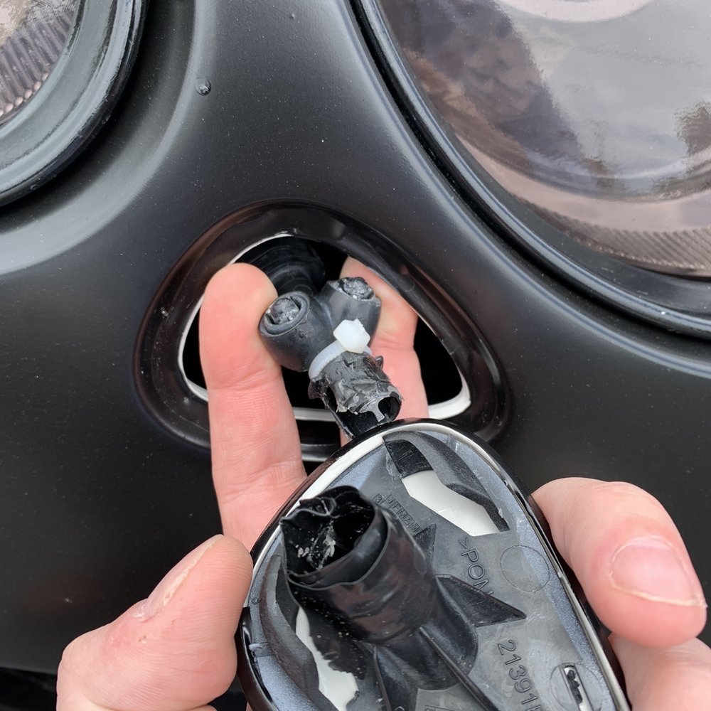 Wrap Hauz Autostyling - Broken washer with his attempt to hide his work. - Auto Glass Services Near Me Wrap Hauz Autostyling - Broken washer with his attempt to hide his work. - Auto Glass Services Near Me