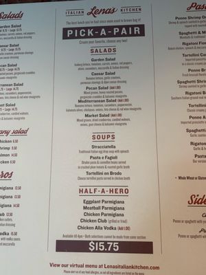 Menu photo 2 Lena’s Italian Kitchen New York, NY Menu photo 2 Lena’s Italian Kitchen New York, NY