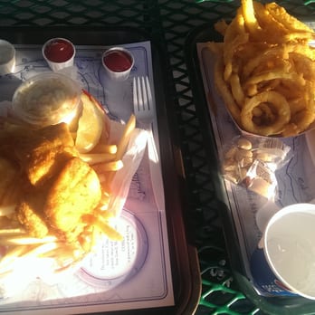 Cobie's - Fish & Chips, Clam Chowder in a Bread Bowl & Onion Rings. Tasty! - Fish & Chips Near Me - Brewster, Massachusetts