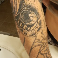 Social Suicide Tattoos - He recently did this eye, pardon for the old work he didn't do.