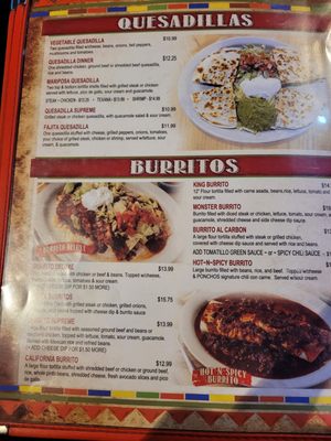 Menu photo 5 Los Ponchos Mexican Grill Lake Charles, LA