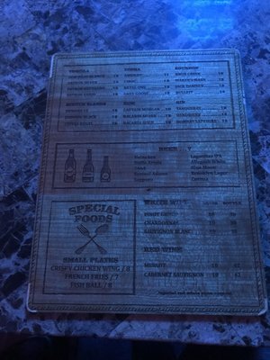 Menu photo 5 A+ Roof Bar Flushing, NY