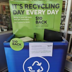 Staples - Good to see electronics recycling available here