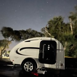 North Beach Campground - Little Guy trailer under the stars at Site #41