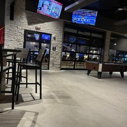 Outdoor bar area