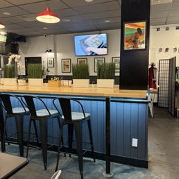 Inside, view from table away from entrance
