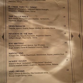 Alchemist Bar & Lounge - Menu - Lounges Near Me - San Francisco, California