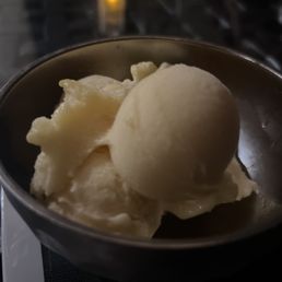 Passionfruit sorbet