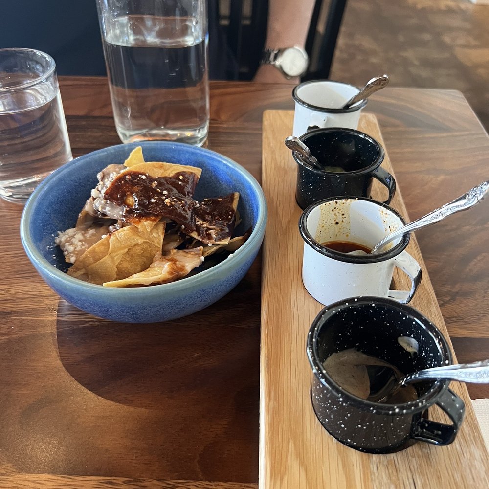 Corazon Comedor - Mole chips and a variety of fresh salsas - Mexican Near Me - Santa Barbara, California Corazon Comedor - Mole chips and a variety of fresh salsas - Mexican Near Me - Santa Barbara, California