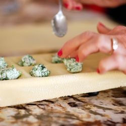 Belmondo Foods - Spinach filled ravioli.