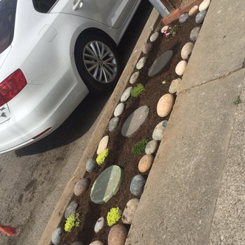 Tri City Rock - 3'x8' street planter area filled with one bag of 3-8" noiya rocks - Building Supplies Near Me - Fremont, California