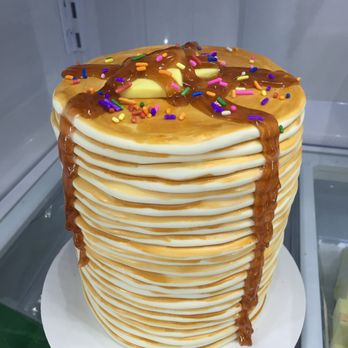 Jenna's Treats - No kidding she made us a stack of pancakes. So awesome. - Custom Cakes Near Me Jenna's Treats - No kidding she made us a stack of pancakes. So awesome. - Custom Cakes Near Me