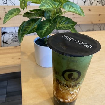 Boba Bliss - Brown Sugar Pearl Matcha Latte - Bubble Tea Near Me - Dublin, California