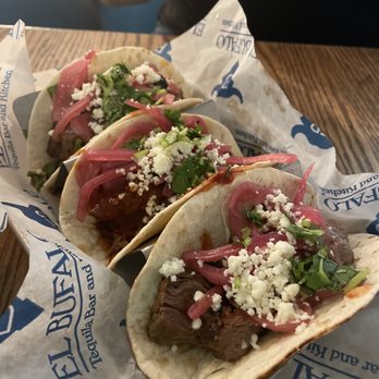 El Bufalo Tequila Bar & Kitchen - 3 Marinated Skirt Steak Taco - Bars Near Me - Baltimore, Maryland