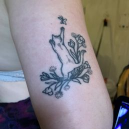 Cute kitty tattoo Cute kitty tattoo