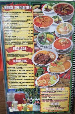 Menu photo 1 Lolita's Restaurant Baldwin Park, CA