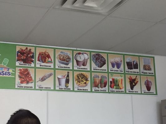 Menu photo 6 Paleteria El Oasis Arlington, TX