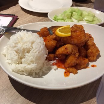 Dumpling Inn - Orange chicken with rice - Chinese Near Me - San Diego, California