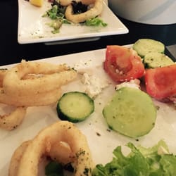 Grecian Scenes - Calamari & Greek salad...