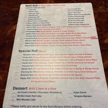 Sushi Cafe - menu - Japanese Near Me - Winter Park, Florida