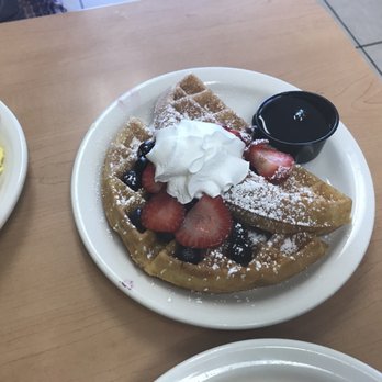 Loaded Cafe - Blueberry and strawberry waffle - Breakfast & Brunch Near Me - Gardena, California Loaded Cafe - Blueberry and strawberry waffle - Breakfast & Brunch Near Me - Gardena, California