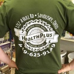 Health Plus Natural Foods - Back to our shirts now for sale! $18.00 Forest Green sizes from small to extra large