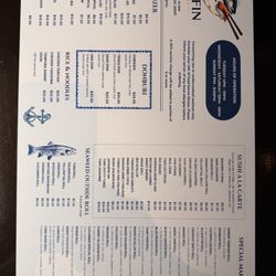 Bluefin Sushi - Menu