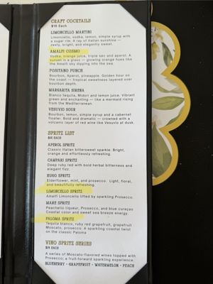 Menu photo 3 Amalfi Orlando, FL