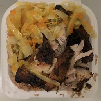Jamaican Delight Restaurant - Mini Jerk Chicken Combo Spicy Beef - Caribbean Near Me - Bergenfield, New Jersey