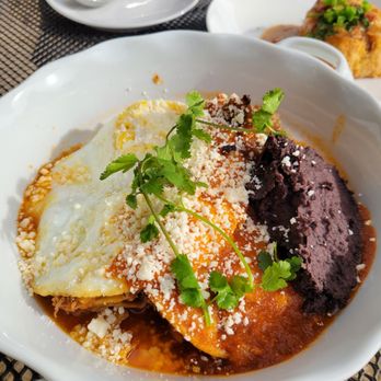Aracely Cafe - Chilaquiles. Delish! Contains short ribs - New American Near Me - San Francisco, California