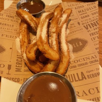 Bulla Gastrobar - Churros with chocolate dip - Spanish Near Me - Plano, Texas