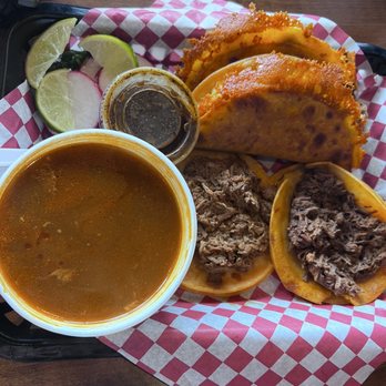 Red Tacos - Combo 1: two queso birria tacos and two street tacos - Tacos Near Me - Lehi, Utah Red Tacos - Combo 1: two queso birria tacos and two street tacos - Tacos Near Me - Lehi, Utah