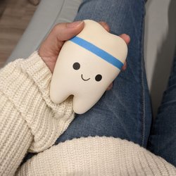 Genuine Smiles - Stress ball to squeeze for comfort, nice particularly for adults