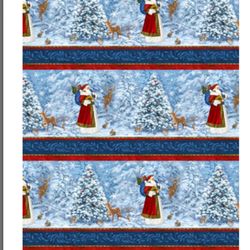 Fabrics Squared - St. Nicholas Border Stripe
