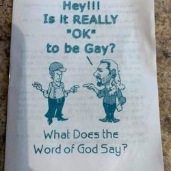 New England Baptist Church - Anti-gay hate propaganda left at local homes against owners' wishes by pastor