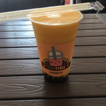 Formosa Tea Time - Mango smoothie with boba - Coffee & Tea Near Me - Anaheim, California
