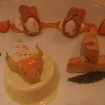 Blu Ristorante - Assorted dessert. What surprised me was the basil panna cotta. Very interesting flavours. - Italian Near Me - Toronto, Ontario Blu Ristorante - Assorted dessert. What surprised me was the basil panna cotta. Very interesting flavours. - Italian Near Me - Toronto, Ontario