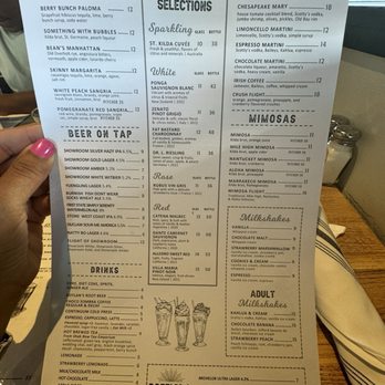 Showroom - Menu 1/2 - New American Near Me - Frederick, Maryland
