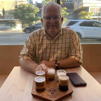 Trademark Brewing - Enjoying a flight - Breweries Near Me - Long Beach, California