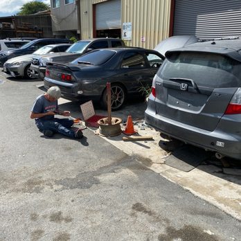 Universal Auto Body & Paint - Working on the skyline to get recon - Body Shops Near Me - Honolulu, Hawaii Universal Auto Body & Paint - Working on the skyline to get recon - Body Shops Near Me - Honolulu, Hawaii