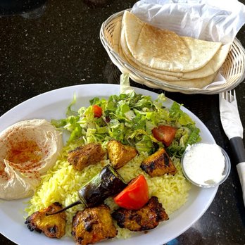 King Falafel And Grill 2 - Chicken Kabob Plate - Mediterranean Near Me - Upland, California King Falafel And Grill 2 - Chicken Kabob Plate - Mediterranean Near Me - Upland, California