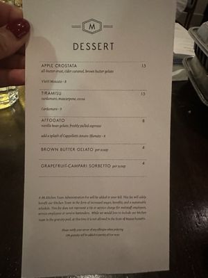 Menu photo 6 Bar Mezzana Boston, MA