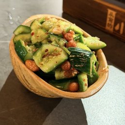 cucumber salad, YUM cold and refreshing