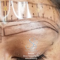 Spa Shal'vah - Before Microblading - Precise Brow Mapping