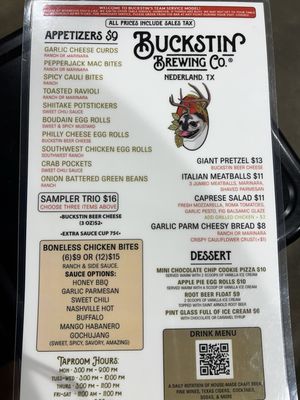 Menu photo 6 Buckstin Brewing - Nederland Nederland, TX