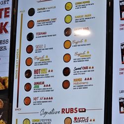Wing Snob - Sauce menu