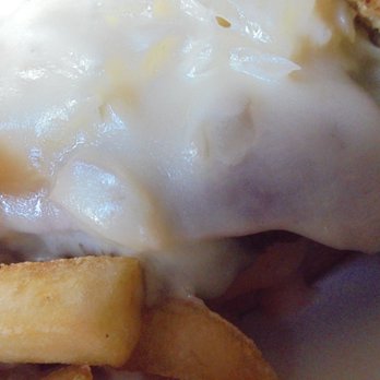 PJ's Grill - Reuben Burger, close-up. - Food Trucks Near Me