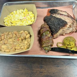 One meat plate with Texas Toothpick One meat plate with Texas Toothpick