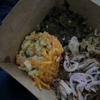 Boricua Soul - Up close pic of the weird mac and cheese. - Soul Food Near Me - Durham, North Carolina