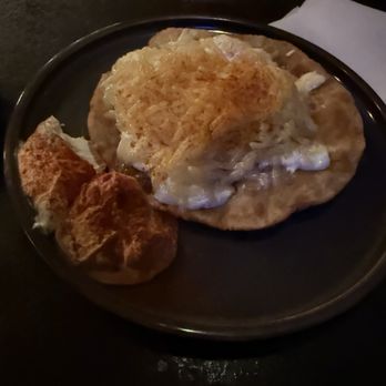 Armoury DE - Langos with Cheese, Sour Cream and Garlic - Bars Near Me - Dallas, Texas